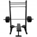 Squat Rack mas Barra 20kg mas Set discos olimpicos